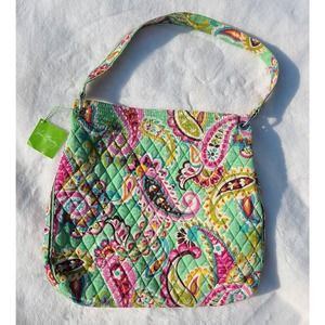 NWT Vera Bradley Sweet Treat Tote in Tutti Frutti Green Paisley Purse